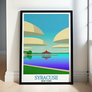 Syracuse Wall Art  - Syracuse Art Prints for Home and Office Decor - Onondaga Lake Park Travel Posters - Syracuse Posters