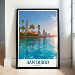 San Diego-posters en kunstafdrukken - San Diego Beach Art - Stranddecoratie en reisposters