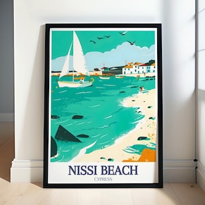 Nissi Beach  Wall Art - Ayia Napa Harbor Poster - Nissi Beach and Ayia Napa Harbor Prints - Ayia Napa Harbor and Nissi Beach Wall Art