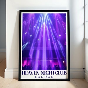 Heaven Nightclub Print -  the Legendary London Venue Print  -Heaven Nightclub and Soundshaft Travel Posters