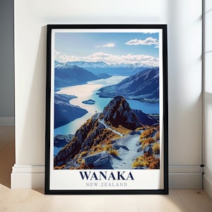 Wanaka prints - Roys Peak poster - Wanaka Nieuw-Zeeland poster - Wanaka schilderij - Wanaka Lake Art - Wanaka Poster - Wanaka Art - Lake Wanaka canvas