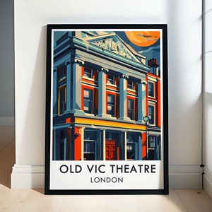 El Old Vic de Londres - Arte mural del Old Vic - Póster del Old Vic - Regalo del Old Vic - Ilustración del Old Vic - Decoración del Old Vic - Impresión del Old Vic