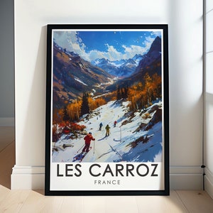 Les Carroz Poster - French Alps Wall Art - Les Carroz Framed - Captivating French Alps Print - Les Carroz Canvas - Les Carroz Ski Slopes