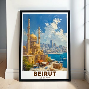 Libanon poster - kunst aan de muur Beiroet - Libanon kunst aan de muur - Beiroet Artwork - Beiroet Travel Print - Beiroet foto - Beiroet poster