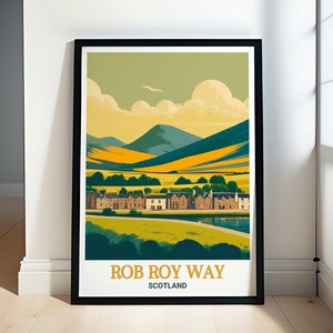 Rob Roy Way Reise-Druck - Trockenmen Reisekunst - Drymen Decor - Rob Roy Way Poster und Drucke - Rob Roy Way und Trockenmen Reisekunst