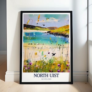North Uist-poster - Balranald Nature Reserve - Barpa Langass - Lochmaddy - North Uist-poster - North Uist Schotland - North Uist-stranden