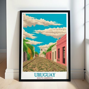 Uruguay Travel Art - Colonia del Sacramento Historic Quarter Art - Montevideo Posters and Colonia del Sacramento Decor - Uruguay Posters