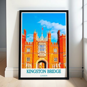 Kingston Vibrant Prints Showing Life Along the Water - London Wall Art - Iconic Scenery of Richmond and Beyond