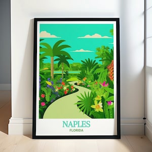 Napels reizen muurafdruk - Napels botanische tuin kunstcollectie - Napels muur kunstcollectie - Napels reizen muur kunst