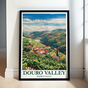 Douro Valley Wall Art - Douro Farms  and Portugal Art Print - Douro Valley Poster - Douro Valley Artwork - Portugal Decor