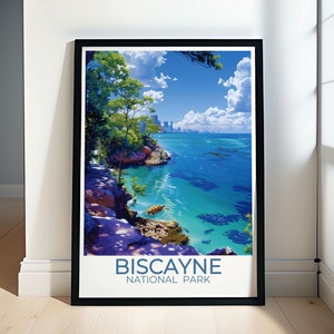 Biscayne National Park Florida Travel Gifts - Coral Reef Art Collection - Miami USA Posters  - Florida Keys Travel Posters