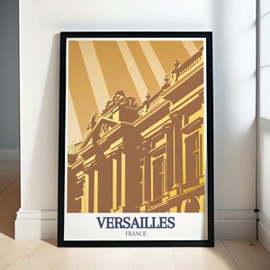Versailles Travel Print -  Palace Façade, Estate of Versailles Print for Your Living Space - Versailles Travel Poster