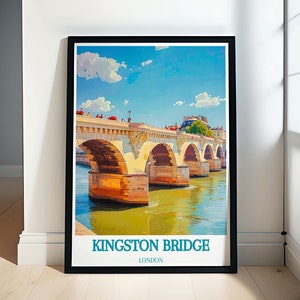 Kingston Travel Poster - Richmond Park Deer Scenery - Captivating Natural Prints -  Iconic London Landscapes Captured in Art