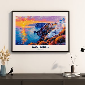 Santorini Print, Santorini Wall Art, Santorini Poster, Santorini Photo, Santorini Poster Print, Santorini Decor, Greece