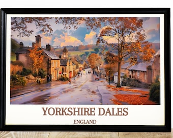 Yorkshire Dales Poster - Yorkshire Dales Art - Yorkshire Print - Dales Wall Art - Yorkshire Dales Framed - Yorkshire Dales Canvas