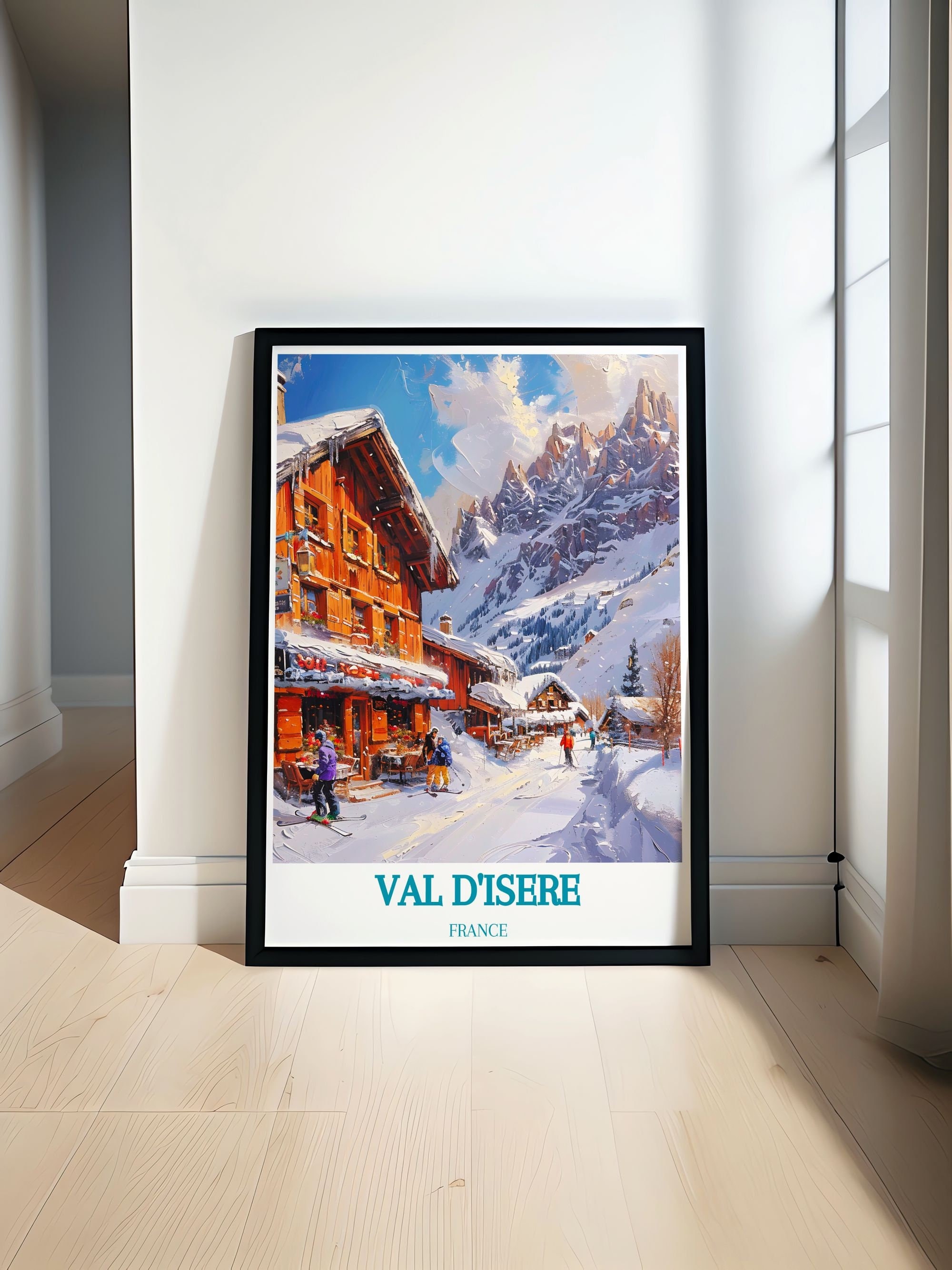 Val Disere Alpine Scenes Breathtaking Ski Resort Wall Art Collection