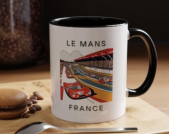 Le Mans Tasse - Frankreich Kaffeetasse - Le Mans Kunsttasse - Französische Dekortasse - Frankreich Reisetasse - Le Mans Souvenir - Frankreich Stadttasse - Französische Tasse