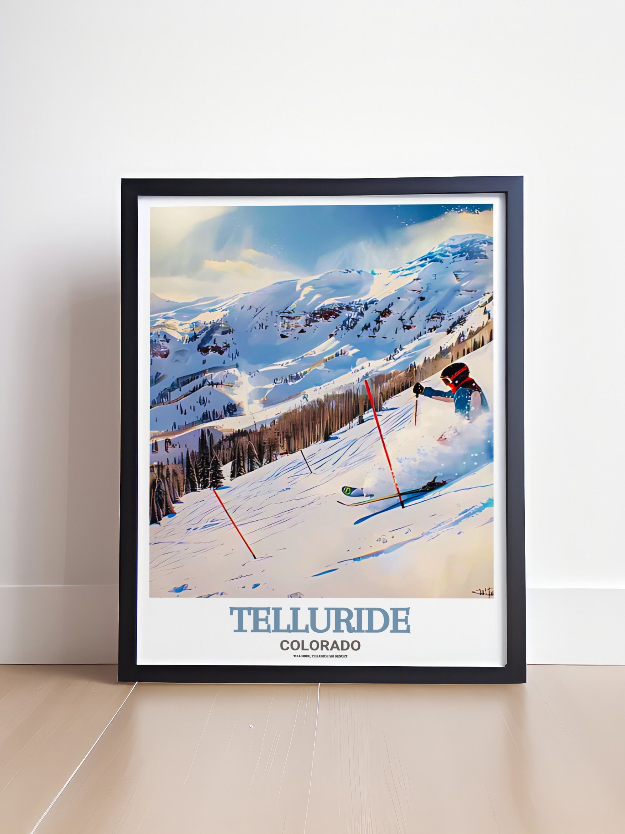 Telluride Travel Art Collection - Telluride Ski Resort Travel Posters ...