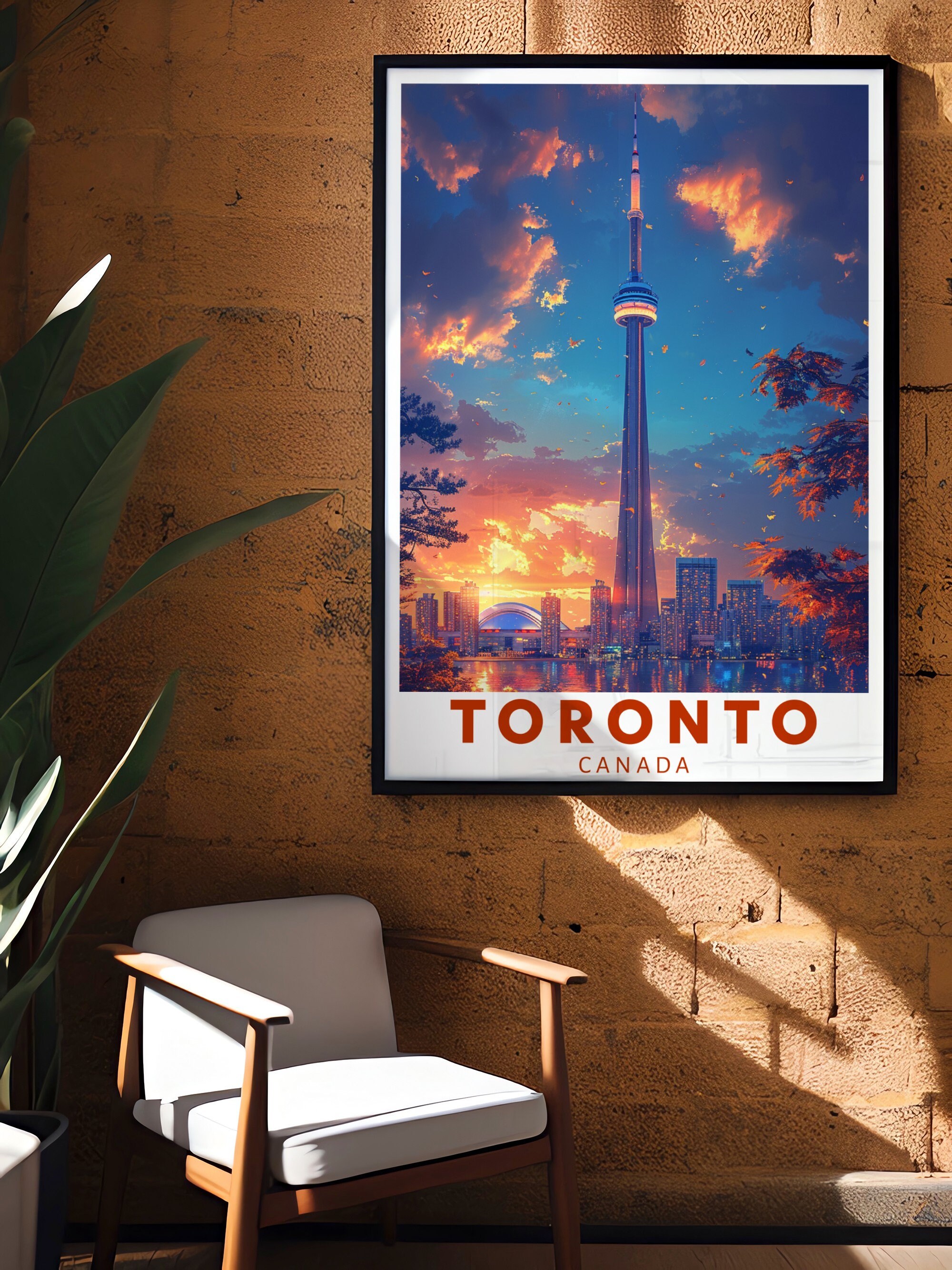 Carte de la ville de Toronto, Canada, impression poster, affiche de