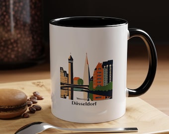 Düsseldorf Mug - Düsseldorf Coffee Mug - Düsseldorf Souvenir Mug - Düsseldorf Tea Mug - Düsseldorf Gift Mug - Düsseldorf Artwork Mug