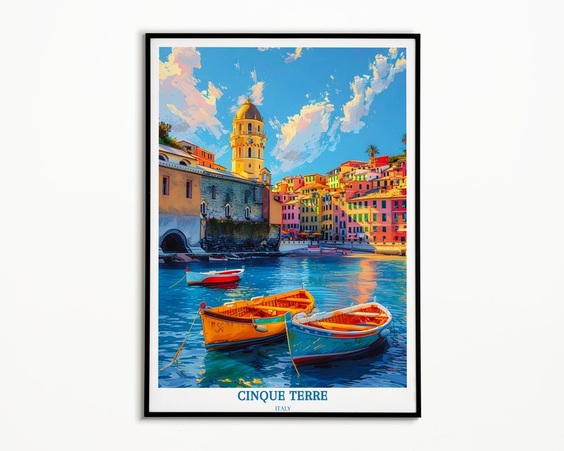 Cinque Terre Poster - Framed Vernazza Print - Cinque Terre Canvas Print ...