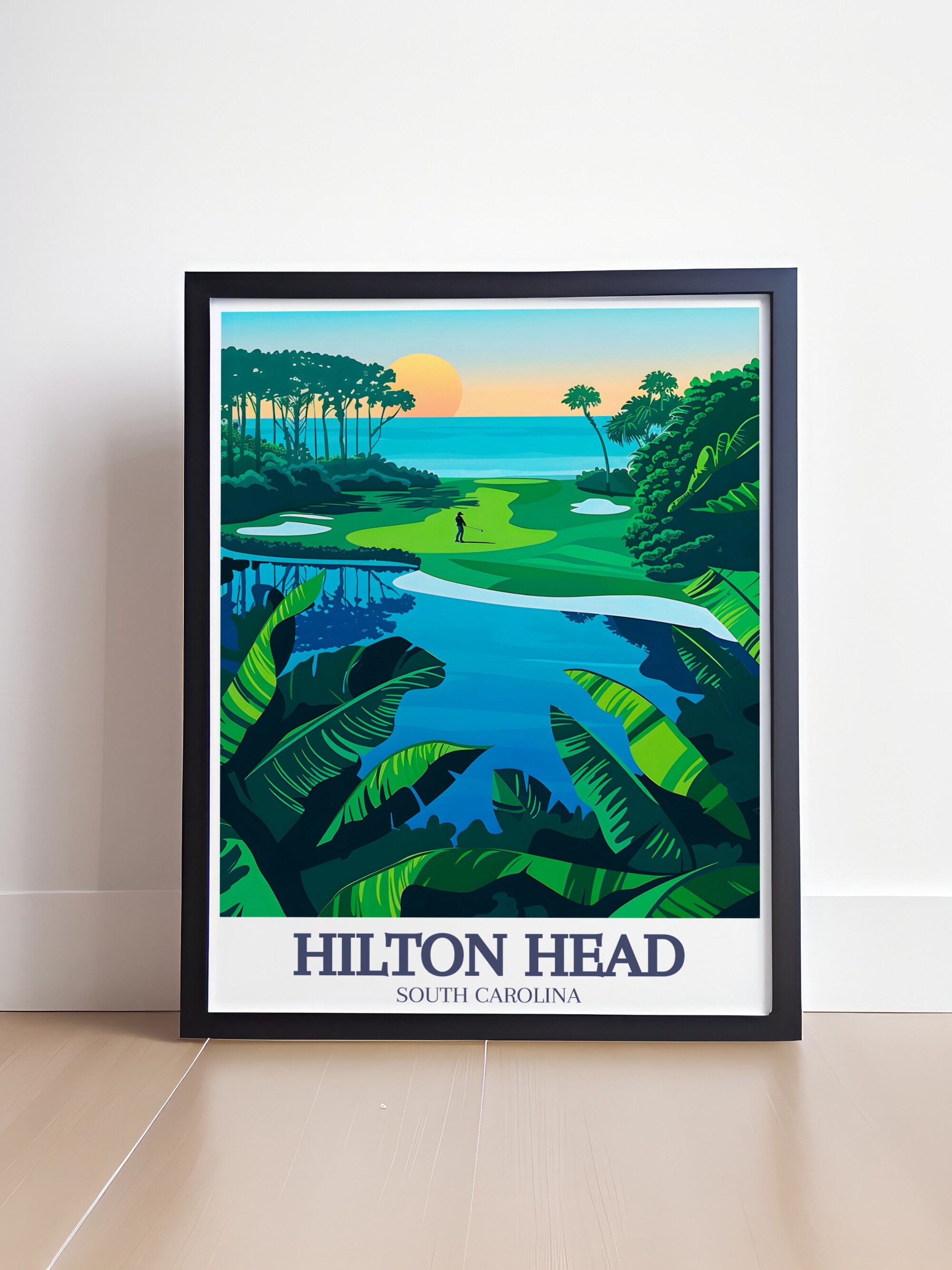 Hilton Head Wall Art Palmetto Dunes Golf Course Prints Coastal Travel