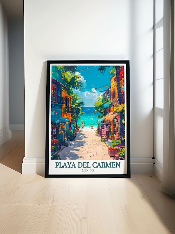 Playa Del Carmen Print - Playa Del Carmen Art - Playa Del Carmen Poster -La Quinta Avenida -Playa Del Carmen Framed -Playa Del Carmen Canvas