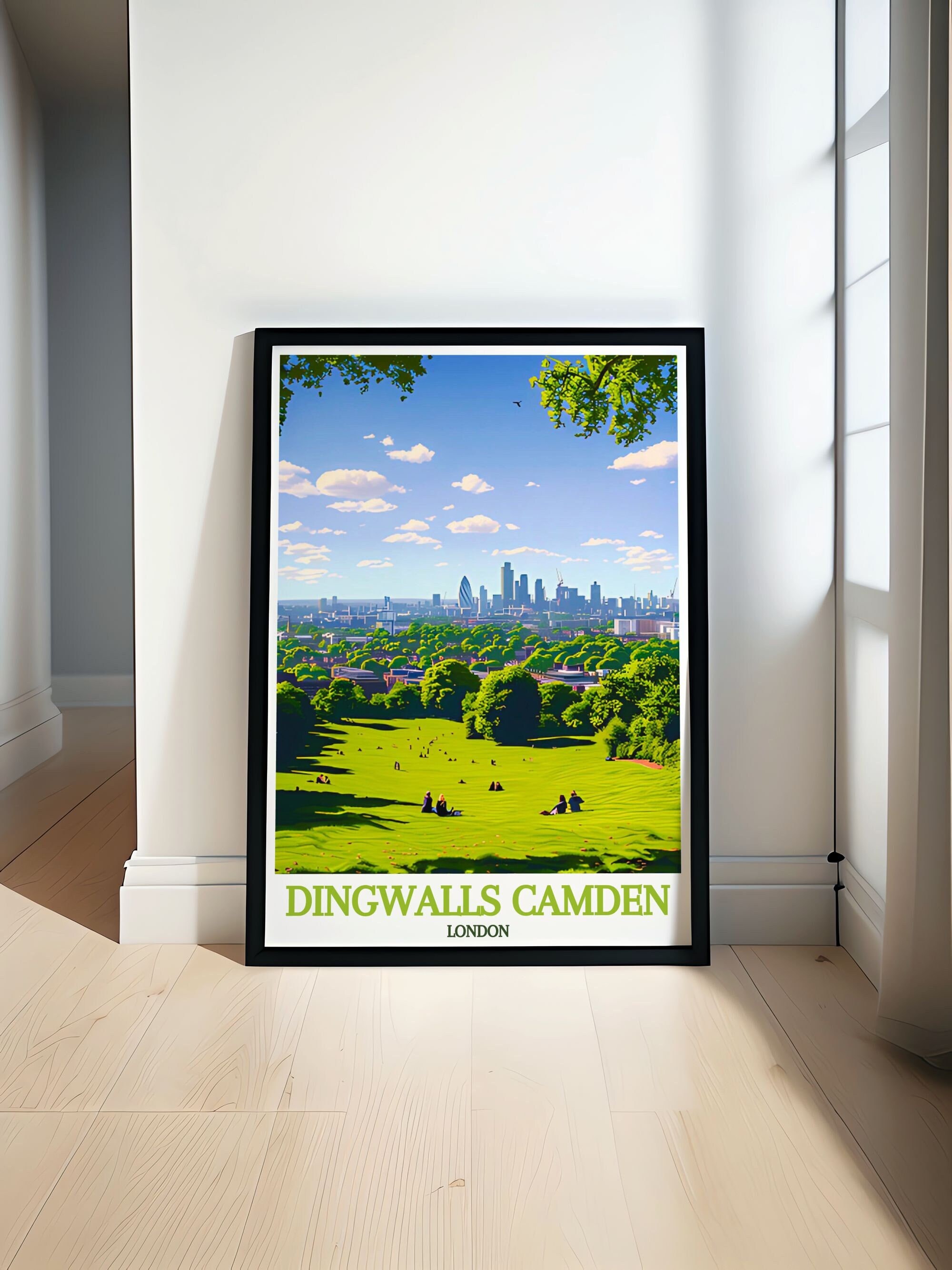 Dingwalls Camden Travel Posters - Primrose Hill Art Collection - London Wall Decor -  Primrose Hill Scenic Posters