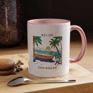 Belize Mug - Caribbean Coffee Mug - Belize Island Gift  - Caribbean Decor - Caribbean Mug - Belize Souvenir