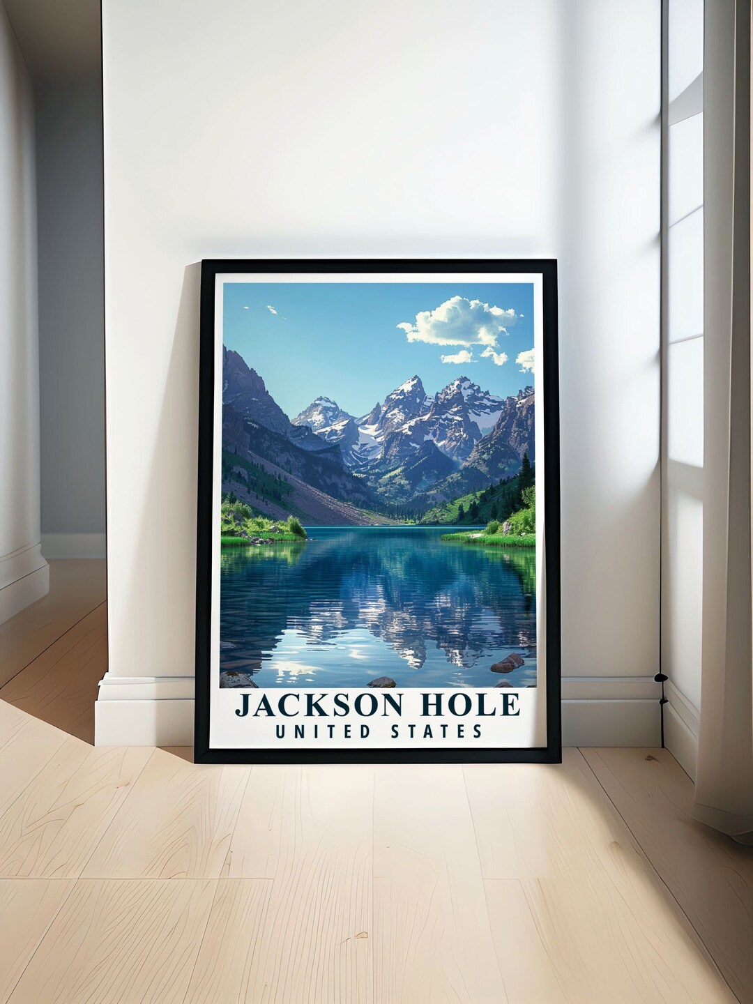 Grand Teton National Park Wall Art | Jackson Hole Travel Poster ...