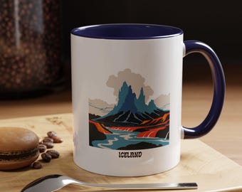 Islandsmugg - Islands kaffemugg - Islands resemugg - Islands souvenirmugg - Islands presentmugg - Islands temugg - Islands keramikmugg