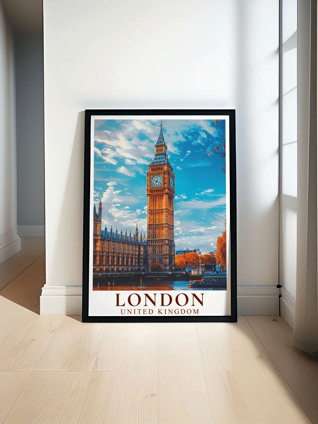London Poster Art Big Ben Wall Art Print England Wall Decor Big Ben ...