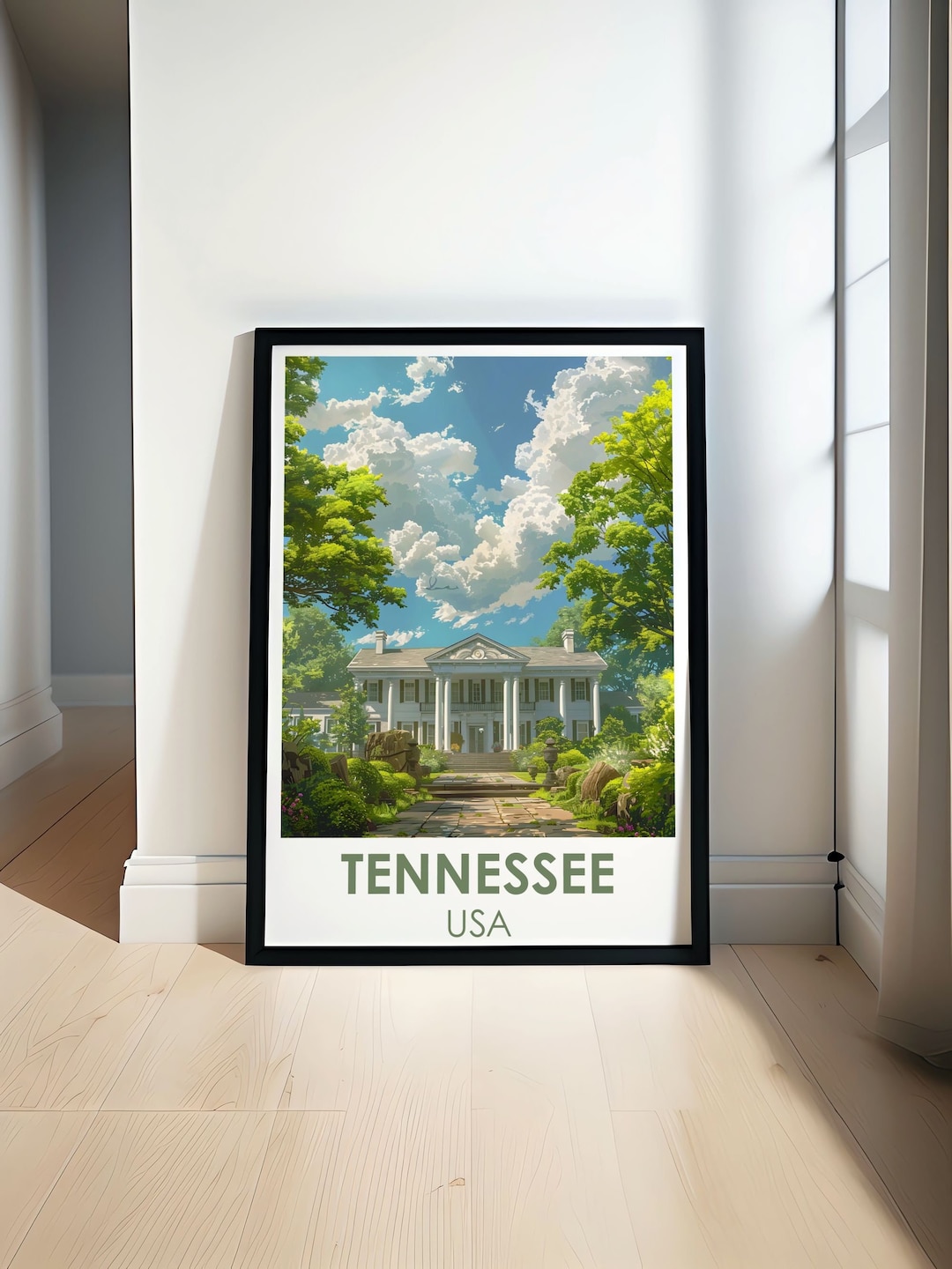 Tennessee Poster Graceland Digital Print Graceland Digital Gift USA ...