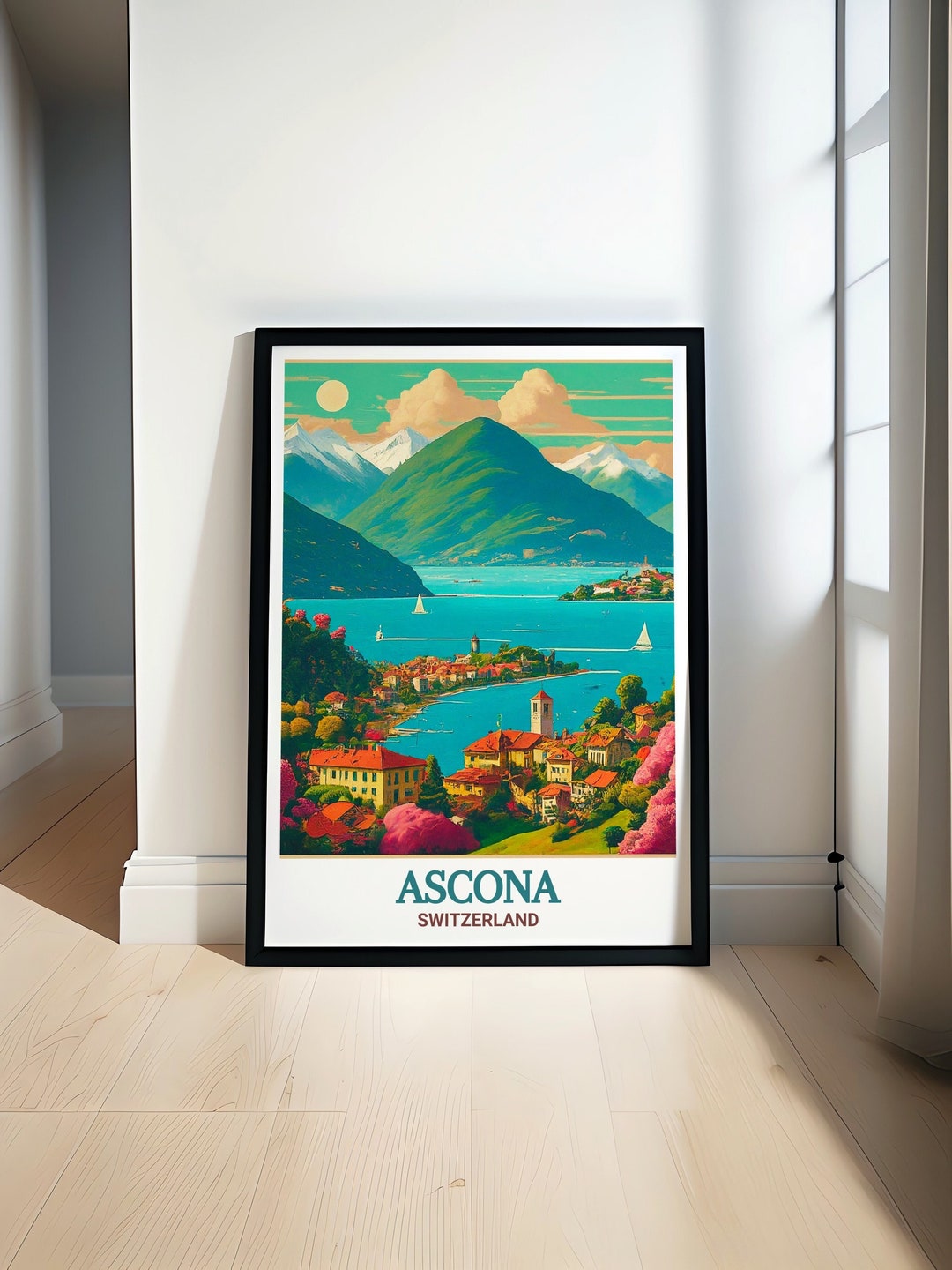 ASCONA SWITZERLAND ART PRINT POSTER