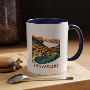 Switzerland Mug - Swiss Coffee Mug - Switzerland Art Mug - Swiss Souvenir Mug - Swiss Alps Mug - Switzerland Gift Mug - Swiss  Mug