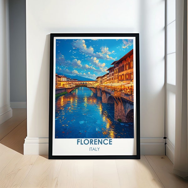 Florence Poster Series: Iconic Landscapes of Italys Art Capital - Travel to Italy through Art