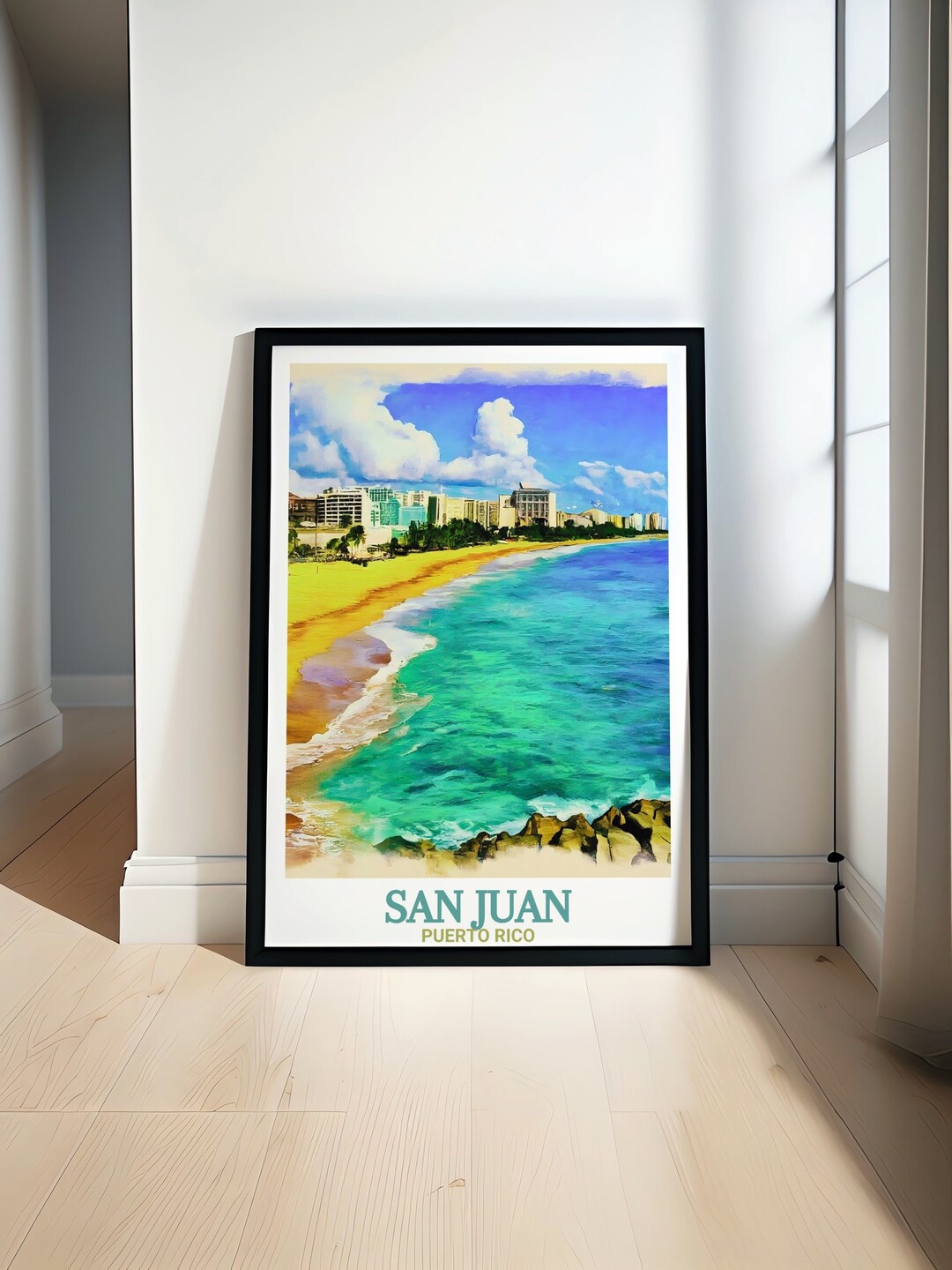 San Juan Travel Prints Condado Beach Prints and Caribbean Wall Art
