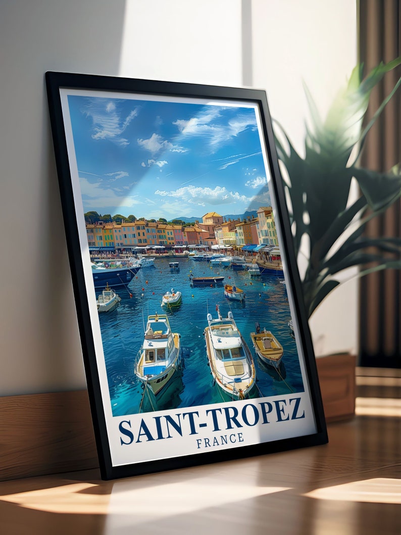 St Ropez Colours St Tropez Poster - St Tropez Wall Art - St Tropez Decor - Port of St ...