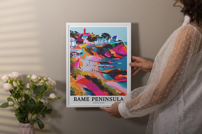 Visit Rame Poster Rame Peninsula Poster - Cawsand Beach Print - Kingsand Print- Rame ...