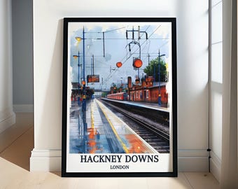 Hackney Downs Poster - Framed Hackney Downs Station Print - Hackney Downs Wall Art - Hackney Downs Canvas print - Hackney Downs Travel Gift