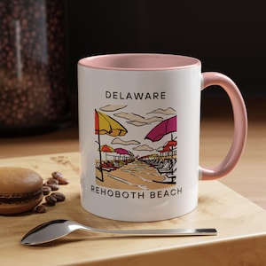 Rehoboth Beach Mug - Delaware Coffee Mug - Rehoboth Art Mug - Delaware Beach Souvenir - Rehoboth Coffee Mug - Rehoboth Gift Mug