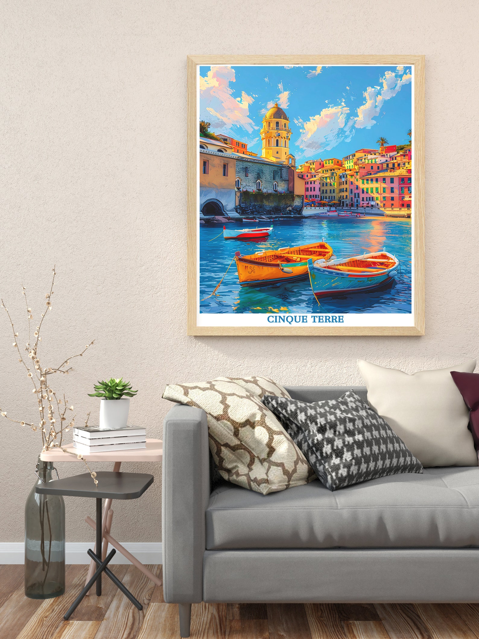 Cinque Terre Poster - Framed Vernazza Print - Cinque Terre Canvas Print ...