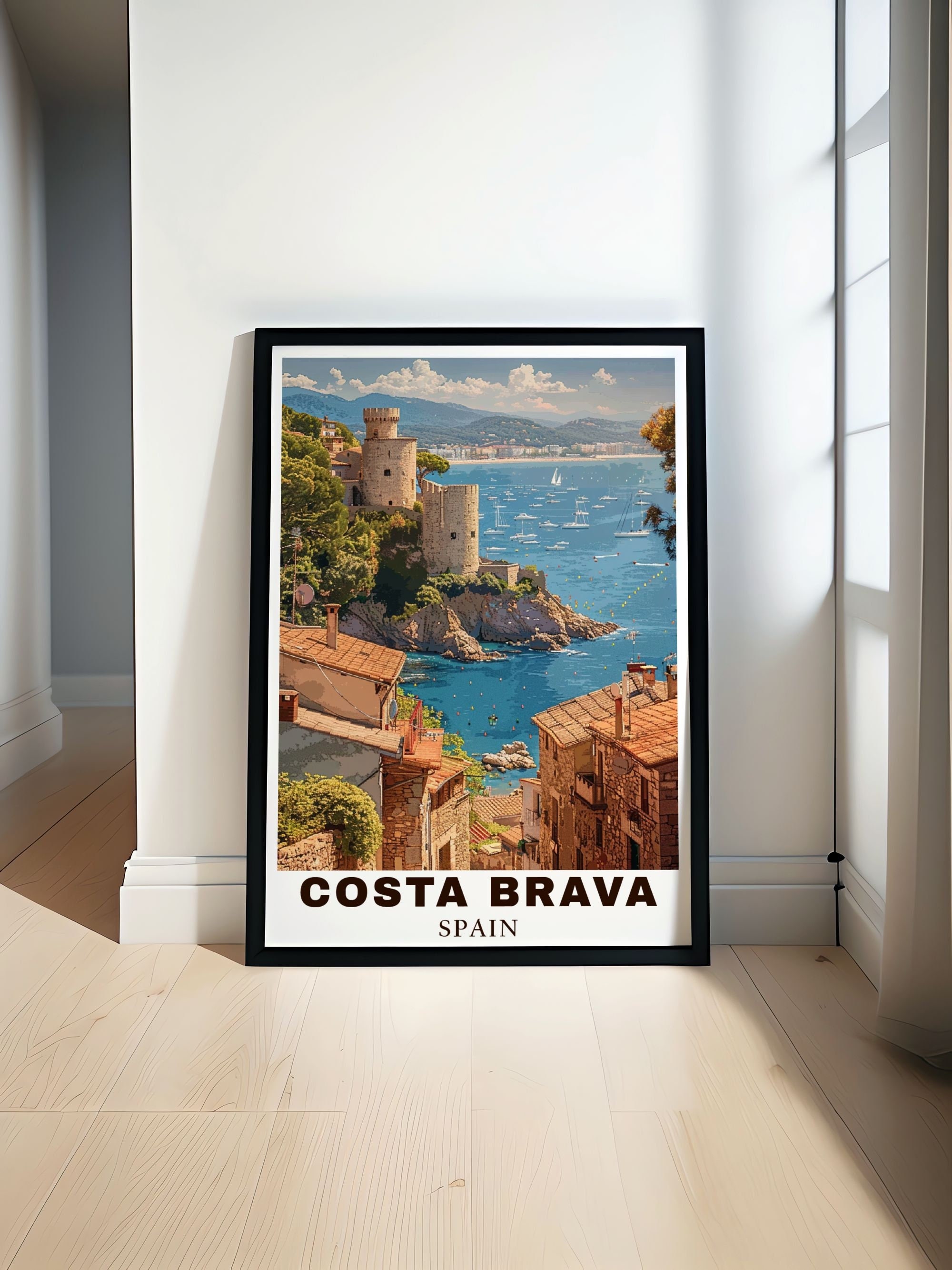 Costa Brava Espagne Affiche De Voyage Vintage Impression D'art Mural