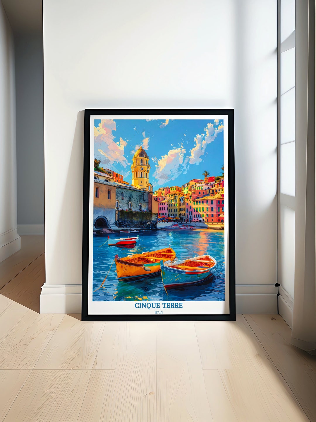 Cinque Terre Poster - Framed Vernazza Print - Cinque Terre Canvas Print ...