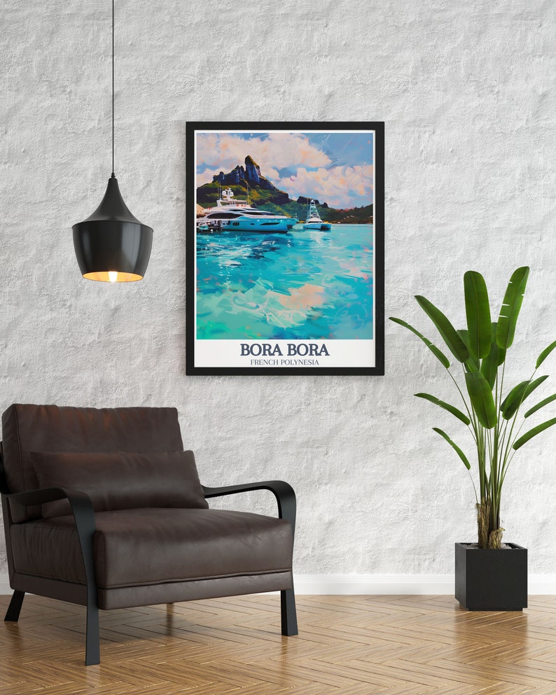 Poster mural plage de rêve Polynésie à Bora Bora