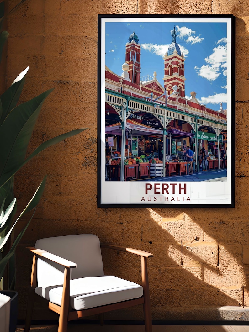 Perth Community Posters Perth Poster - Framed Posters Perth - Freemantle Markets Art - Perth ...