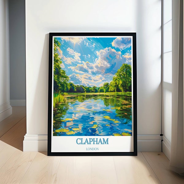 Clapham Common Art Prints for Every Home - Artistic London Park Prints and Wall Decor - Exclusive Art Prints and Decor - Housewarming Gifts