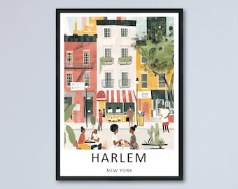 Harlem Wall Art - Framed Harlem Print - 125th Street Print - Harlem Poster - 125th Street Poster - Harlem Travel Print - Harlem Canvas