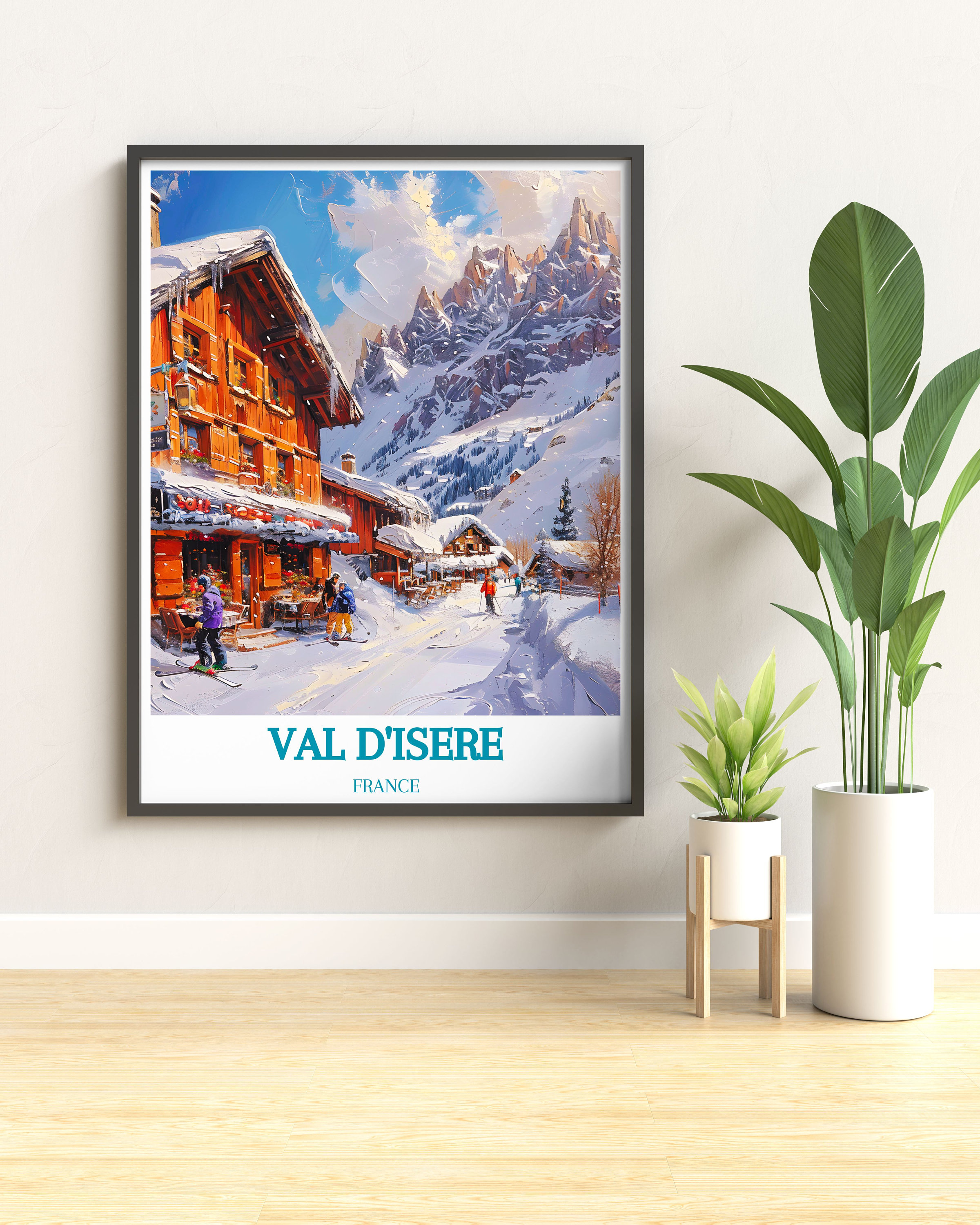 Val Disere Alpine Scenes Breathtaking Ski Resort Wall Art Collection