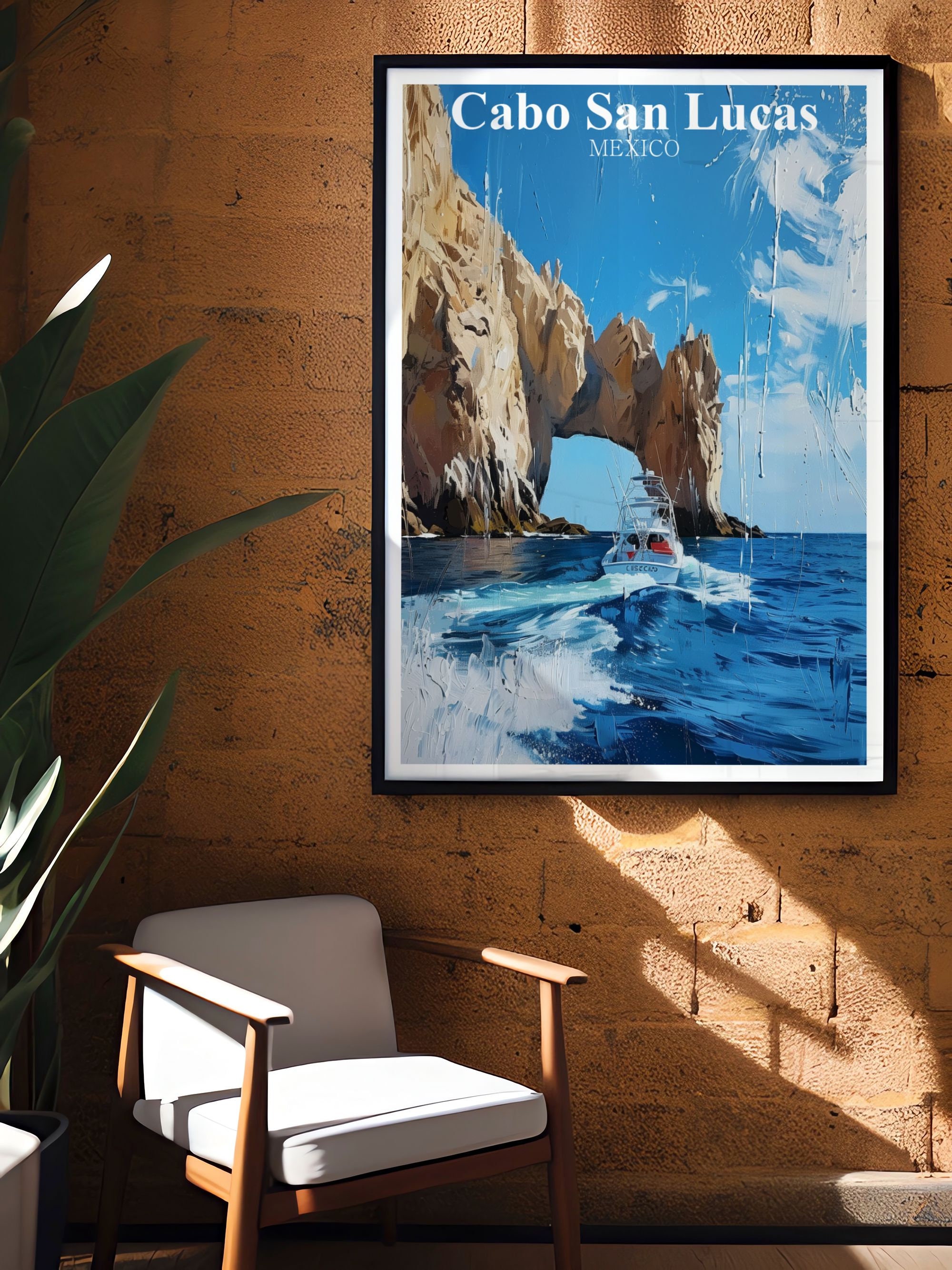 Cabo San Lucas Art El Arco Travel Poster Cabo San Lucas Print Mexico ...